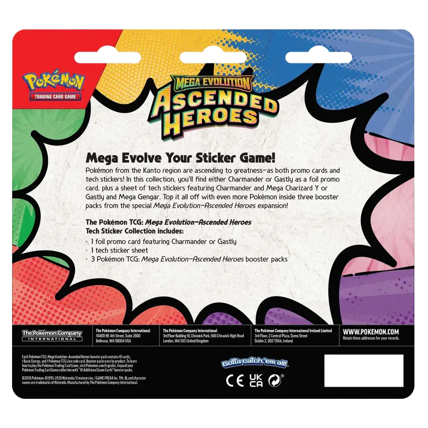 Ascended Heroes Tech Sticker Collection - Gastly (EN)