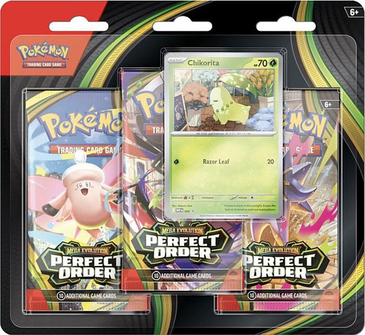 Perfect Order 3 Pack Blister - Chikorita (EN)